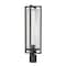 Z-Lite Aura 1 Light Outdoor Post Mount Fixture, 8in. W x 25.75in. H, Black 5013PHBR-BK - alternate 1